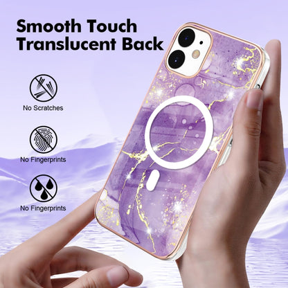 جراب هاتف IMD Magsafe TPU مزدوج الجوانب بنمط رخامي، مناسب لأجهزة iPhone 12 / 12 Pro، وiPhone 12 Pro Max، وiPhone 11 Pro Max، وiPhone 11، وiPhone 11 Pro