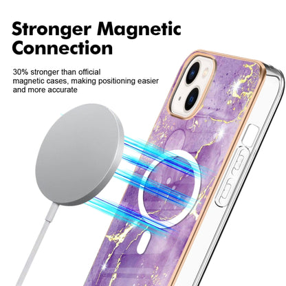 جراب هاتف IMD Magsafe TPU مزدوج الجوانب بنمط رخامي، مناسب لأجهزة iPhone 15 وiPhone 14 Pro Max وiPhone 8 / SE 2022 / 2020 وiPhone 13 Pro Max وiPhone 13 Pro وiPhone 13