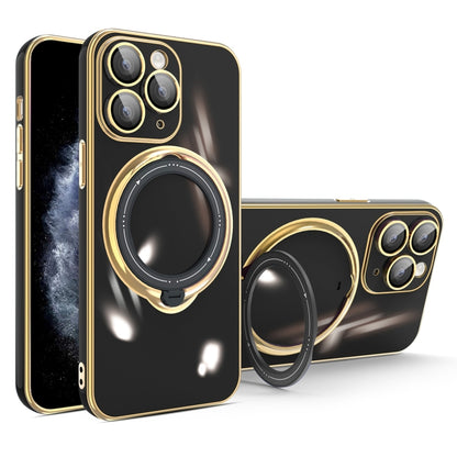 جراب هاتف متعدد الوظائف مطلي بالكهرباء مع حامل مغناطيسي، مناسب لأجهزة iPhone 11 وiPhone 11 Pro وiPhone XS / X وiPhone XR وiPhone XS Max وiPhone 8 Plus / 7 Plus