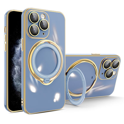جراب هاتف متعدد الوظائف مطلي بالكهرباء مع حامل مغناطيسي، مناسب لأجهزة iPhone 11 وiPhone 11 Pro وiPhone XS / X وiPhone XR وiPhone XS Max وiPhone 8 Plus / 7 Plus