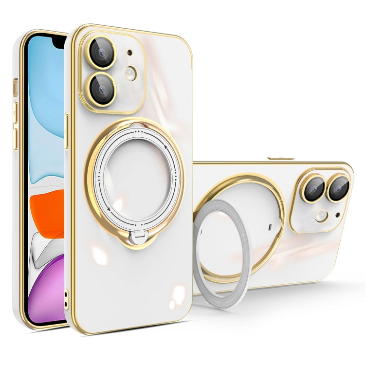 جراب هاتف متعدد الوظائف مطلي بالكهرباء مع حامل مغناطيسي، مناسب لأجهزة iPhone 11 وiPhone 11 Pro وiPhone XS / X وiPhone XR وiPhone XS Max وiPhone 8 Plus / 7 Plus
