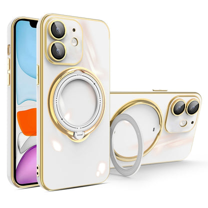 جراب هاتف متعدد الوظائف مطلي بالكهرباء مع حامل مغناطيسي، مناسب لأجهزة iPhone 11 وiPhone 11 Pro وiPhone XS / X وiPhone XR وiPhone XS Max وiPhone 8 Plus / 7 Plus