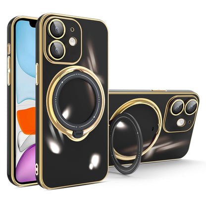 جراب هاتف متعدد الوظائف مطلي بالكهرباء مع حامل مغناطيسي، مناسب لأجهزة iPhone 11 وiPhone 11 Pro وiPhone XS / X وiPhone XR وiPhone XS Max وiPhone 8 Plus / 7 Plus