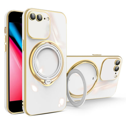 جراب هاتف متعدد الوظائف مطلي بالكهرباء مع حامل مغناطيسي، مناسب لأجهزة iPhone 11 وiPhone 11 Pro وiPhone XS / X وiPhone XR وiPhone XS Max وiPhone 8 Plus / 7 Plus