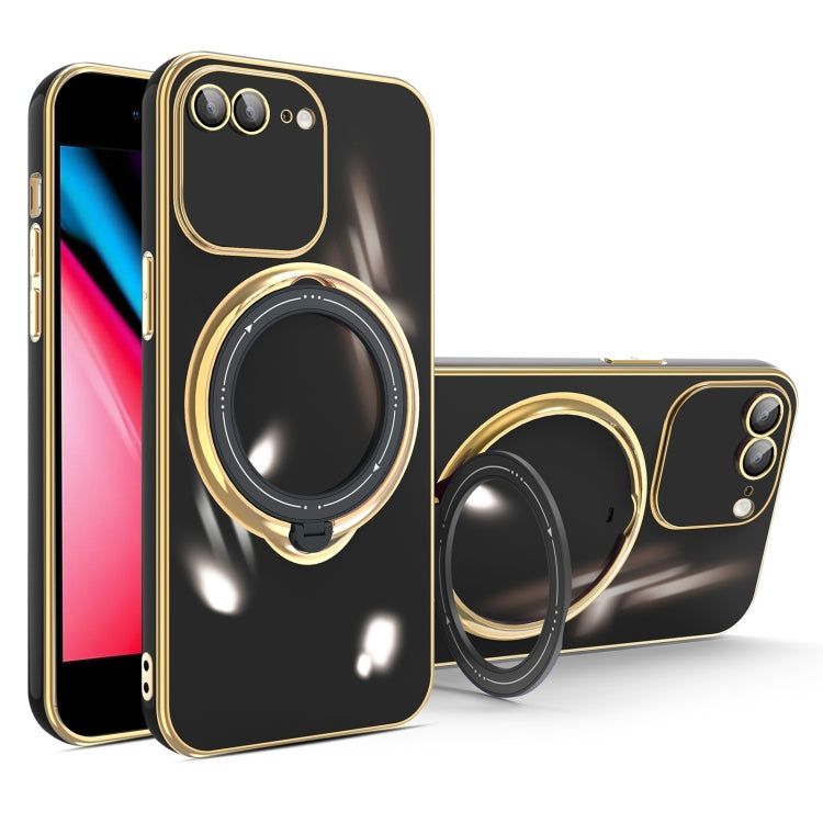جراب هاتف متعدد الوظائف مطلي بالكهرباء مع حامل مغناطيسي، مناسب لأجهزة iPhone 11 وiPhone 11 Pro وiPhone XS / X وiPhone XR وiPhone XS Max وiPhone 8 Plus / 7 Plus