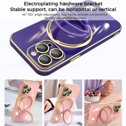 جراب هاتف متعدد الوظائف مطلي بالكهرباء مع حامل مغناطيسي، مناسب لأجهزة iPhone 11 وiPhone 11 Pro وiPhone XS / X وiPhone XR وiPhone XS Max وiPhone 8 Plus / 7 Plus