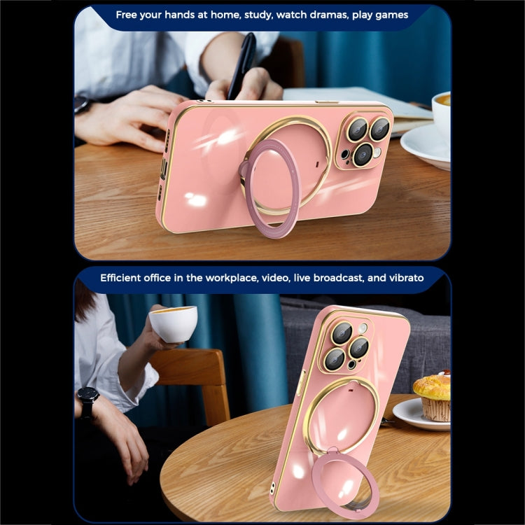 جراب هاتف متعدد الوظائف مطلي بالكهرباء مع حامل مغناطيسي، مناسب لأجهزة iPhone 11 وiPhone 11 Pro وiPhone XS / X وiPhone XR وiPhone XS Max وiPhone 8 Plus / 7 Plus