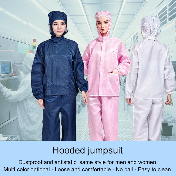 Striped Anti-static Split Hood Dust-proof Work Suit, S, M, L, XL, XXL, XXXL, XXXXL, XXXXXL