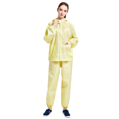 Striped Anti-static Split Hood Dust-proof Work Suit, S, M, L, XL, XXL, XXXL, XXXXL, XXXXXL