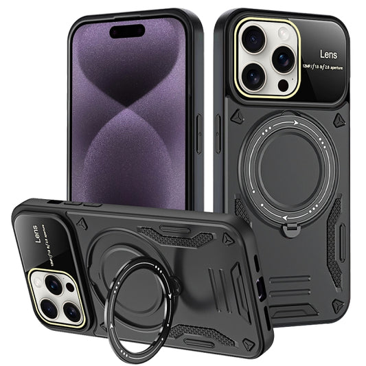 Large Window MagSafe Holder Phone Case, For iPhone 16 Pro Max, For iPhone 16 Pro, For iPhone 16 Plus, For iPhone 16