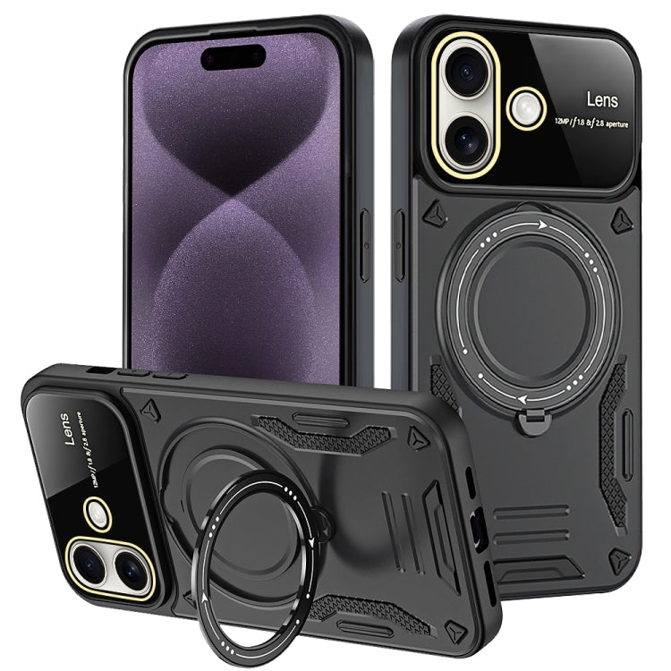 Large Window MagSafe Holder Phone Case, For iPhone 16 Pro Max, For iPhone 16 Pro, For iPhone 16 Plus, For iPhone 16