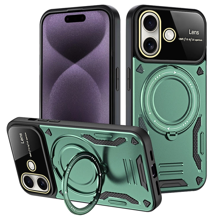 Large Window MagSafe Holder Phone Case, For iPhone 16 Pro Max, For iPhone 16 Pro, For iPhone 16 Plus, For iPhone 16