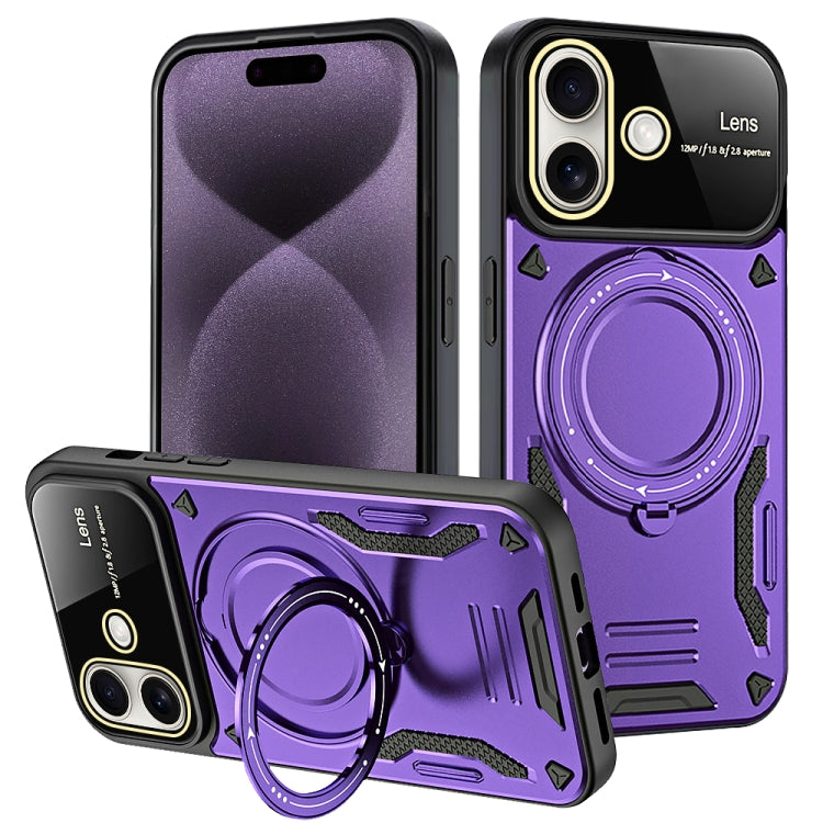 Large Window MagSafe Holder Phone Case, For iPhone 16 Pro Max, For iPhone 16 Pro, For iPhone 16 Plus, For iPhone 16