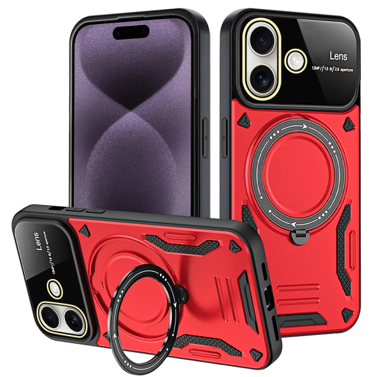 Large Window MagSafe Holder Phone Case, For iPhone 16 Pro Max, For iPhone 16 Pro, For iPhone 16 Plus, For iPhone 16