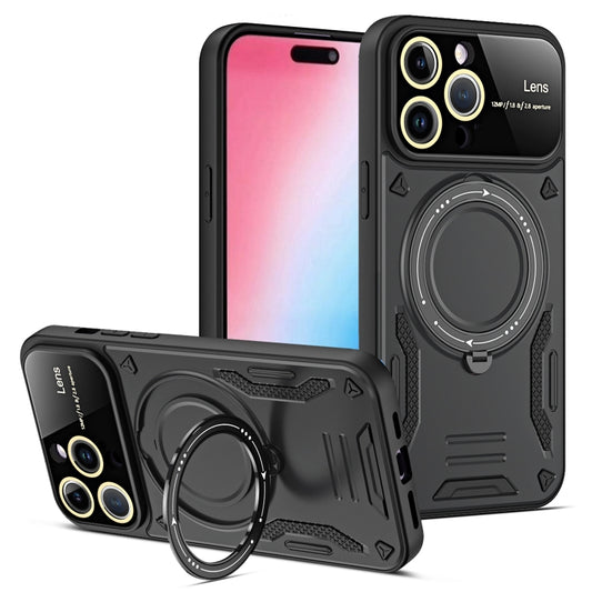 Large Window MagSafe Holder Phone Case, For iPhone 15 Pro Max, For iPhone 15 Pro, For iPhone 15 Plus, For iPhone 15