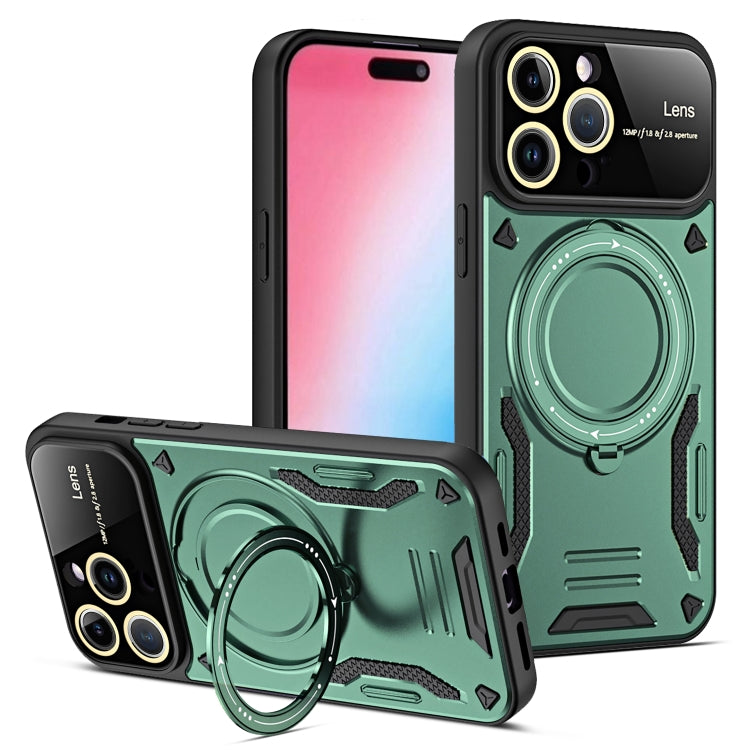 Large Window MagSafe Holder Phone Case, For iPhone 15 Pro Max, For iPhone 15 Pro, For iPhone 15 Plus, For iPhone 15