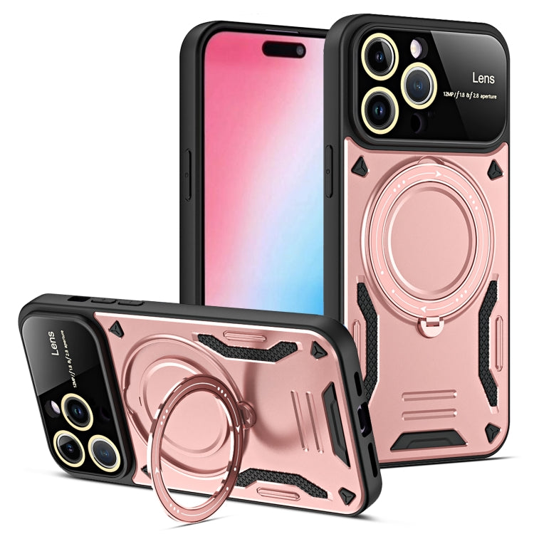 Large Window MagSafe Holder Phone Case, For iPhone 15 Pro Max, For iPhone 15 Pro, For iPhone 15 Plus, For iPhone 15