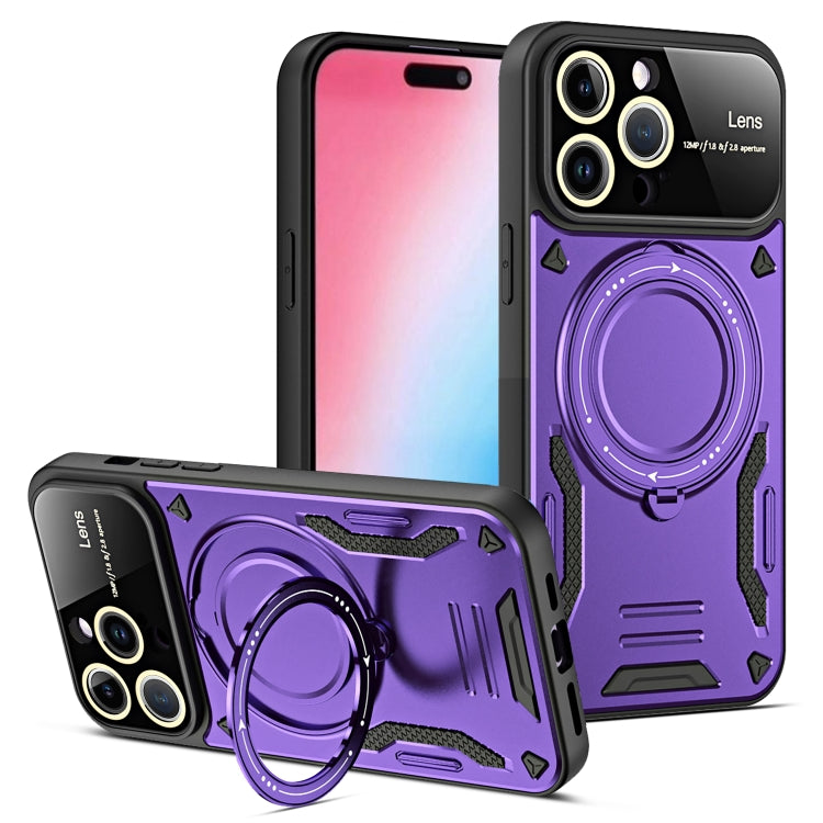 Large Window MagSafe Holder Phone Case, For iPhone 15 Pro Max, For iPhone 15 Pro, For iPhone 15 Plus, For iPhone 15