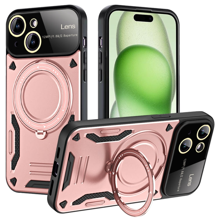 Large Window MagSafe Holder Phone Case, For iPhone 15 Pro Max, For iPhone 15 Pro, For iPhone 15 Plus, For iPhone 15