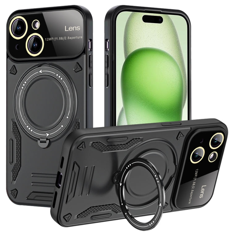Large Window MagSafe Holder Phone Case, For iPhone 15 Pro Max, For iPhone 15 Pro, For iPhone 15 Plus, For iPhone 15