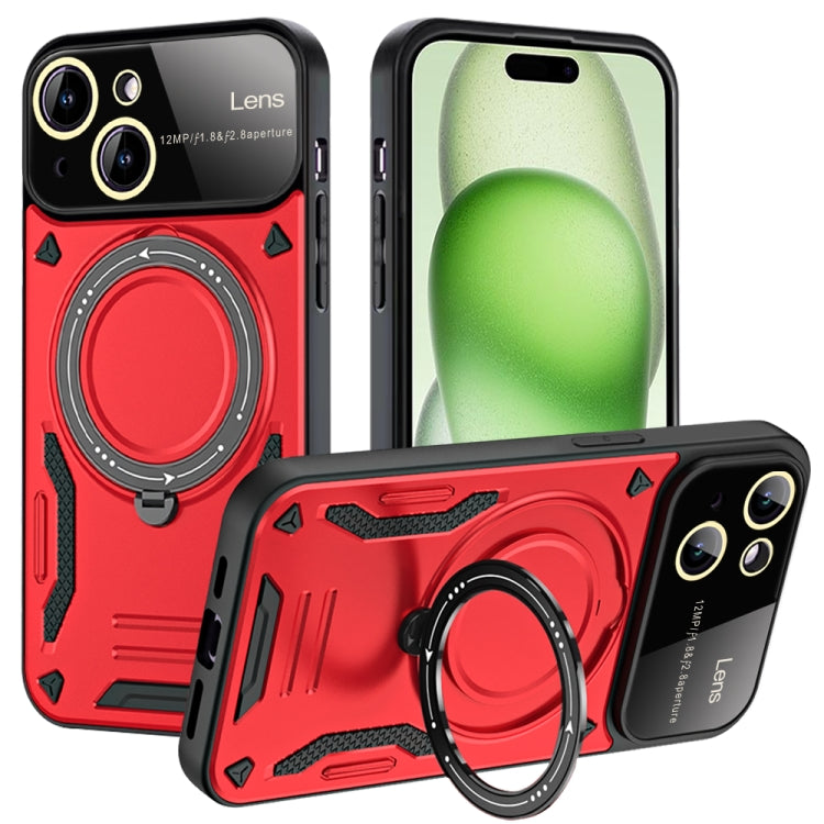 Large Window MagSafe Holder Phone Case, For iPhone 15 Pro Max, For iPhone 15 Pro, For iPhone 15 Plus, For iPhone 15