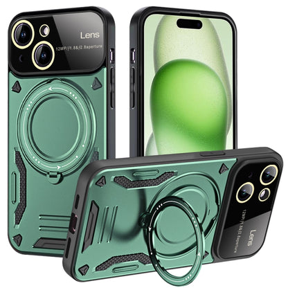 Large Window MagSafe Holder Phone Case, For iPhone 15 Pro Max, For iPhone 15 Pro, For iPhone 15 Plus, For iPhone 15