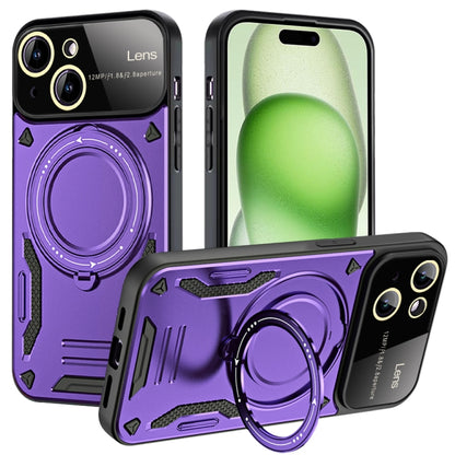Large Window MagSafe Holder Phone Case, For iPhone 15 Pro Max, For iPhone 15 Pro, For iPhone 15 Plus, For iPhone 15