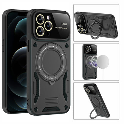 Large Window MagSafe Holder Phone Case, For iPhone 15 Pro Max, For iPhone 15 Pro, For iPhone 15 Plus, For iPhone 15