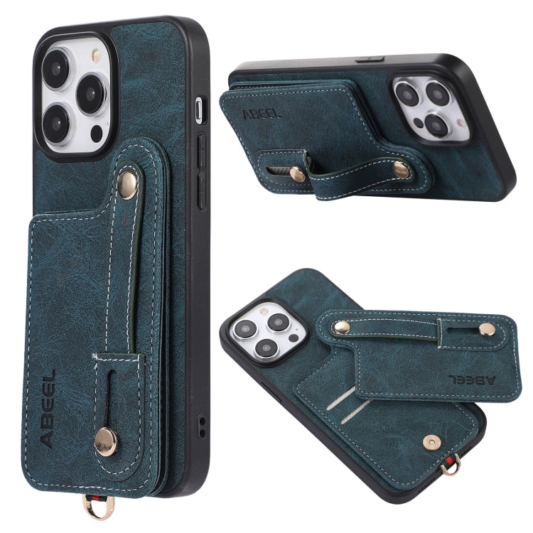 ABEEL Litchi Texture Card Bag PU Phone Case, For iPhone 15 Pro Max, For iPhone 15 Pro, For iPhone 15 Plus, For iPhone 15, For iPhone 14 Plus, For iPhone 14, For iPhone 14 Pro, For iPhone 14 Pro Max