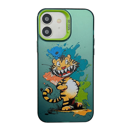 Cute Animal Pattern Series PC + TPU Phone Case, For iPhone 13 Pro, For iPhone 13, For iPhone 12, For iPhone 12 Pro Max