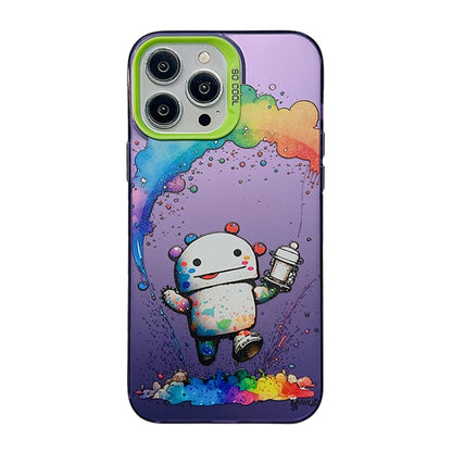 Cute Animal Pattern Series PC + TPU Phone Case, For iPhone 15 Plus, For iPhone 14 Pro Max, For iPhone 15, For iPhone 13 Pro Max