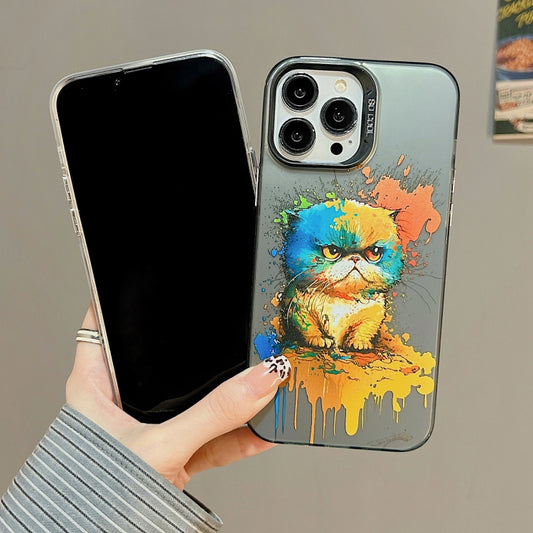 Cute Animal Pattern Series PC + TPU Phone Case, For iPhone 13 Pro, For iPhone 13, For iPhone 12, For iPhone 12 Pro Max