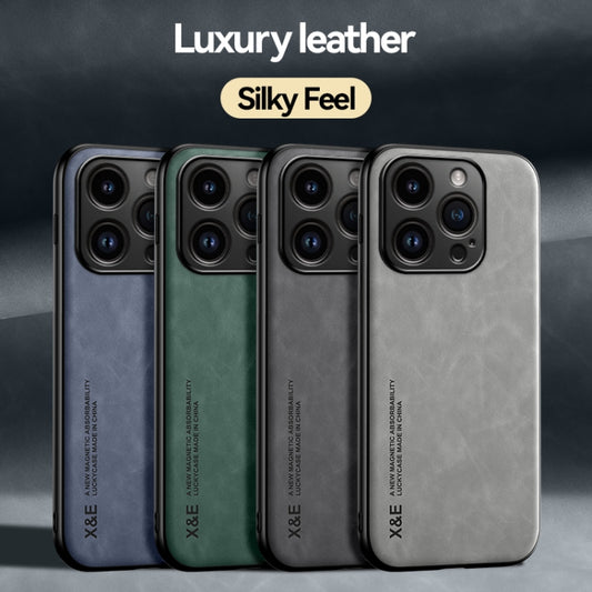Skin Feel Magnetic Leather Back Phone Case, For iPhone 14 Plus, For iPhone 14, For iPhone 14 Pro, For iPhone 14 Pro Max