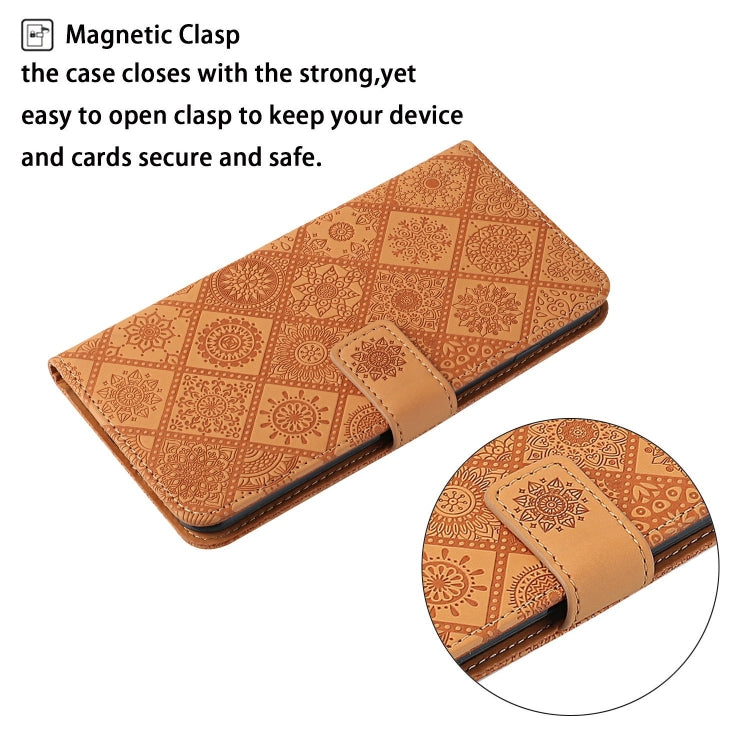 Ethnic Style Embossed Pattern Leather Phone Case, For iPhone 15 Pro, For iPhone 15 Plus, For iPhone 15