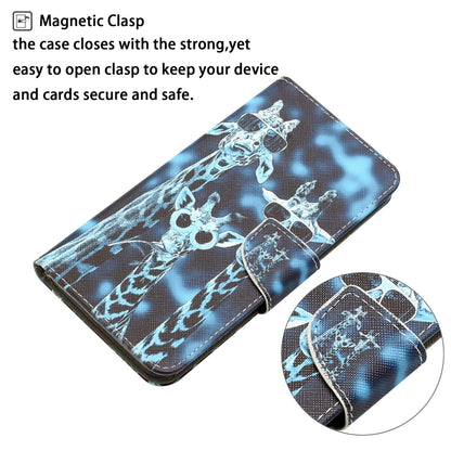 Colored Drawing Leather Phone Case, For iPhone 15 Pro Max, For iPhone 15 Pro, For iPhone 15 Plus, For iPhone 15
