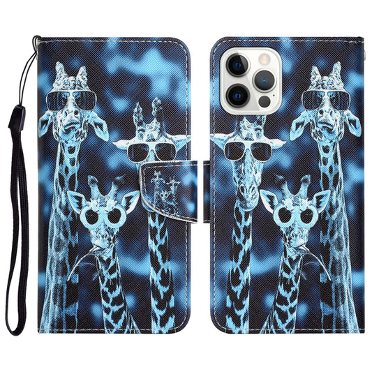 Colored Drawing Leather Phone Case, For iPhone 15 Pro Max, For iPhone 15 Pro, For iPhone 15 Plus, For iPhone 15