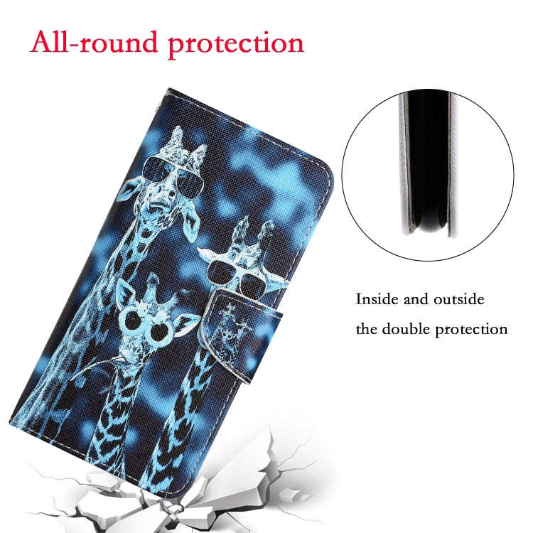 Colored Drawing Leather Phone Case, For iPhone 15 Pro Max, For iPhone 15 Pro, For iPhone 15 Plus, For iPhone 15