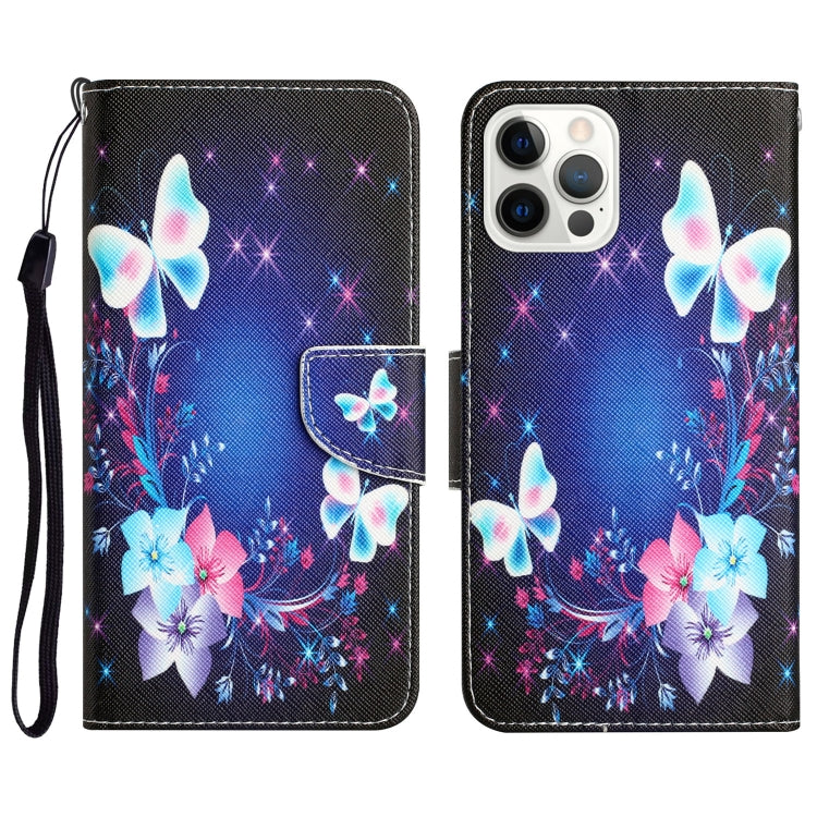 Colored Drawing Leather Phone Case, For iPhone 15 Pro Max, For iPhone 15 Pro, For iPhone 15 Plus, For iPhone 15