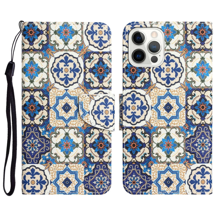 Colored Drawing Leather Phone Case, For iPhone 15 Pro Max, For iPhone 15 Pro, For iPhone 15 Plus, For iPhone 15