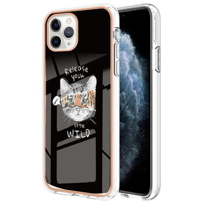 Electroplating Marble Dual-side IMD Phone Case, For iPhone 12 Pro Max, For iPhone 11 Pro Max, For iPhone 11