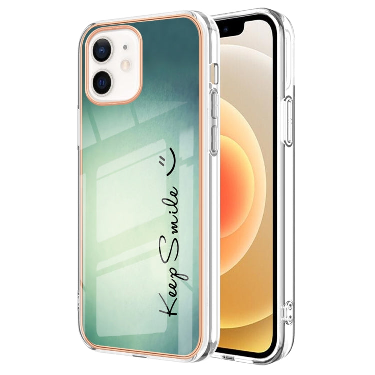 Electroplating Marble Dual-side IMD Phone Case, For iPhone 13, For iPhone 13 mini, For iPhone 12 / 12 Pro
