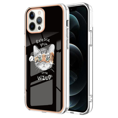 Electroplating Marble Dual-side IMD Phone Case, For iPhone 12 Pro Max, For iPhone 11 Pro Max, For iPhone 11