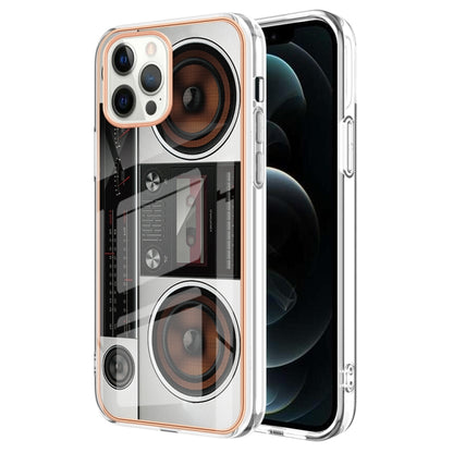 Electroplating Marble Dual-side IMD Phone Case, For iPhone 12 Pro Max, For iPhone 11 Pro Max, For iPhone 11
