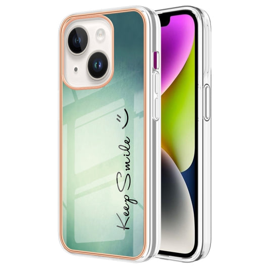 Electroplating Marble Dual-side IMD Phone Case, For iPhone 14, For iPhone 14 Pro, For iPhone 14 Pro Max