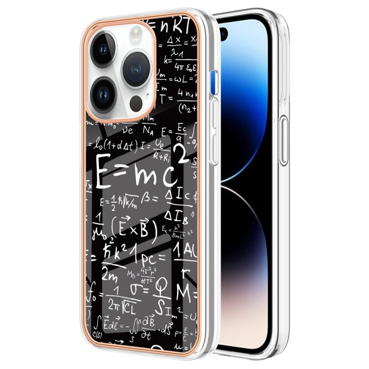 Electroplating Marble Dual-side IMD Phone Case, For iPhone 14, For iPhone 14 Pro, For iPhone 14 Pro Max