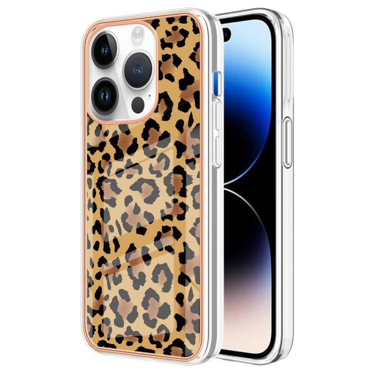 Electroplating Marble Dual-side IMD Phone Case, For iPhone 14, For iPhone 14 Pro, For iPhone 14 Pro Max