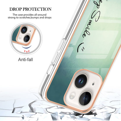 Electroplating Marble Dual-side IMD Phone Case, For iPhone 15 Plus, For iPhone 15, For iPhone 14 Plus, For iPhone 14, For iPhone 14 Pro, For iPhone 14 Pro Max