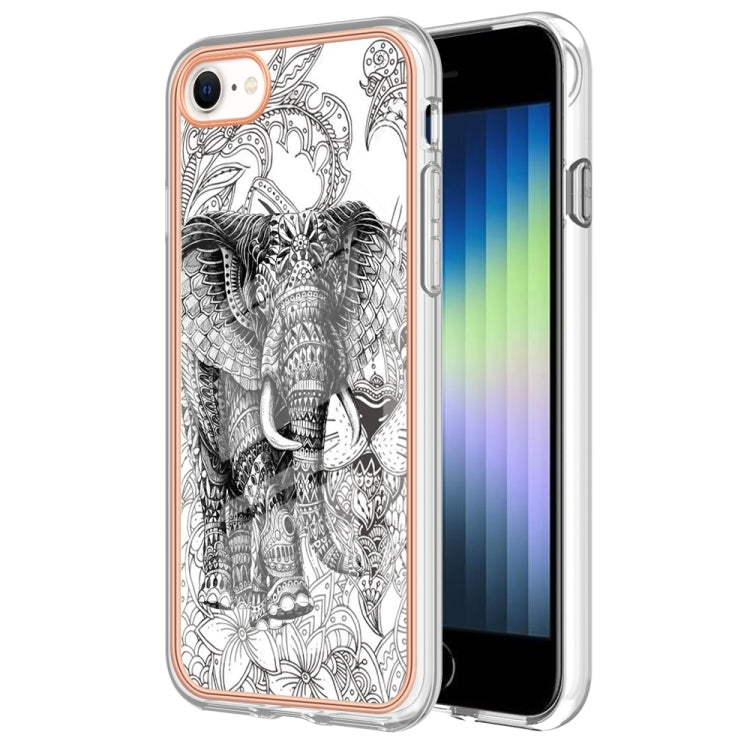 Electroplating Marble Dual-side IMD Phone Case, For iPhone SE 2022 / SE 2020 / 8 / 7, For iPhone 13 Pro Max, For iPhone 13 Pro