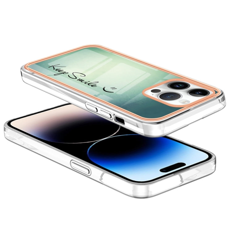 Electroplating Marble Dual-side IMD Phone Case, For iPhone 16 Pro Max, For iPhone 16 Pro, For iPhone 16 Plus