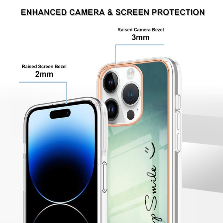 Electroplating Marble Dual-side IMD Phone Case, For iPhone 16 Pro Max, For iPhone 16 Pro, For iPhone 16 Plus